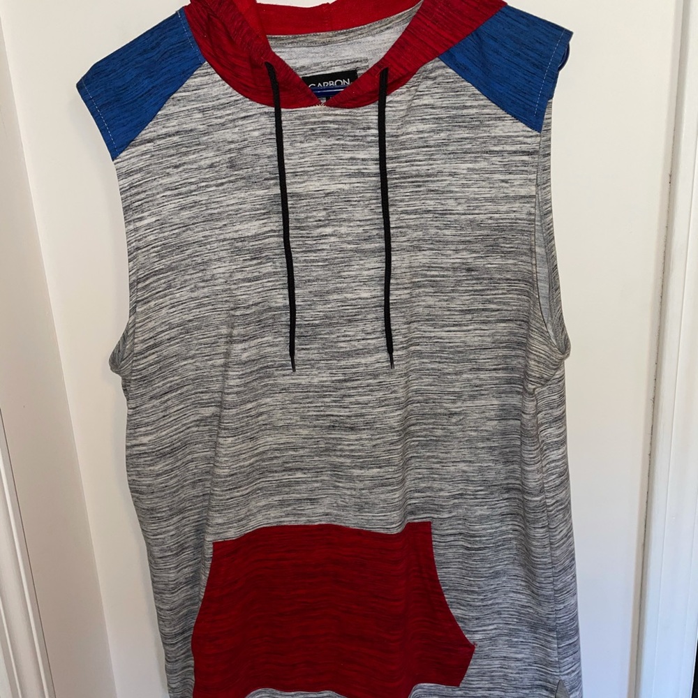 Sleeveless hoodie